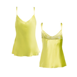silk camisole and short set in citron