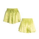lola silk camisole & short set in citron