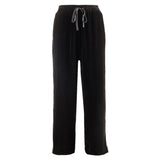 josephine silk velvet tuxedo pant in noire