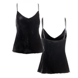 josephine velvet camisole & short set in noire