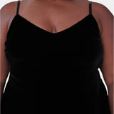 josephine silk velvet camisole in noire