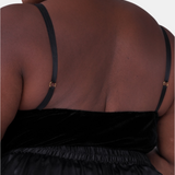 josephine silk velvet camisole in noire