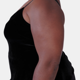 josephine silk velvet camisole in noire