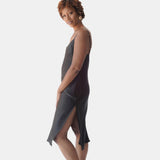 lola silk chemise in noire