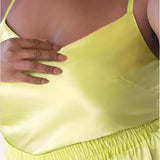 lola silk camisole in citron