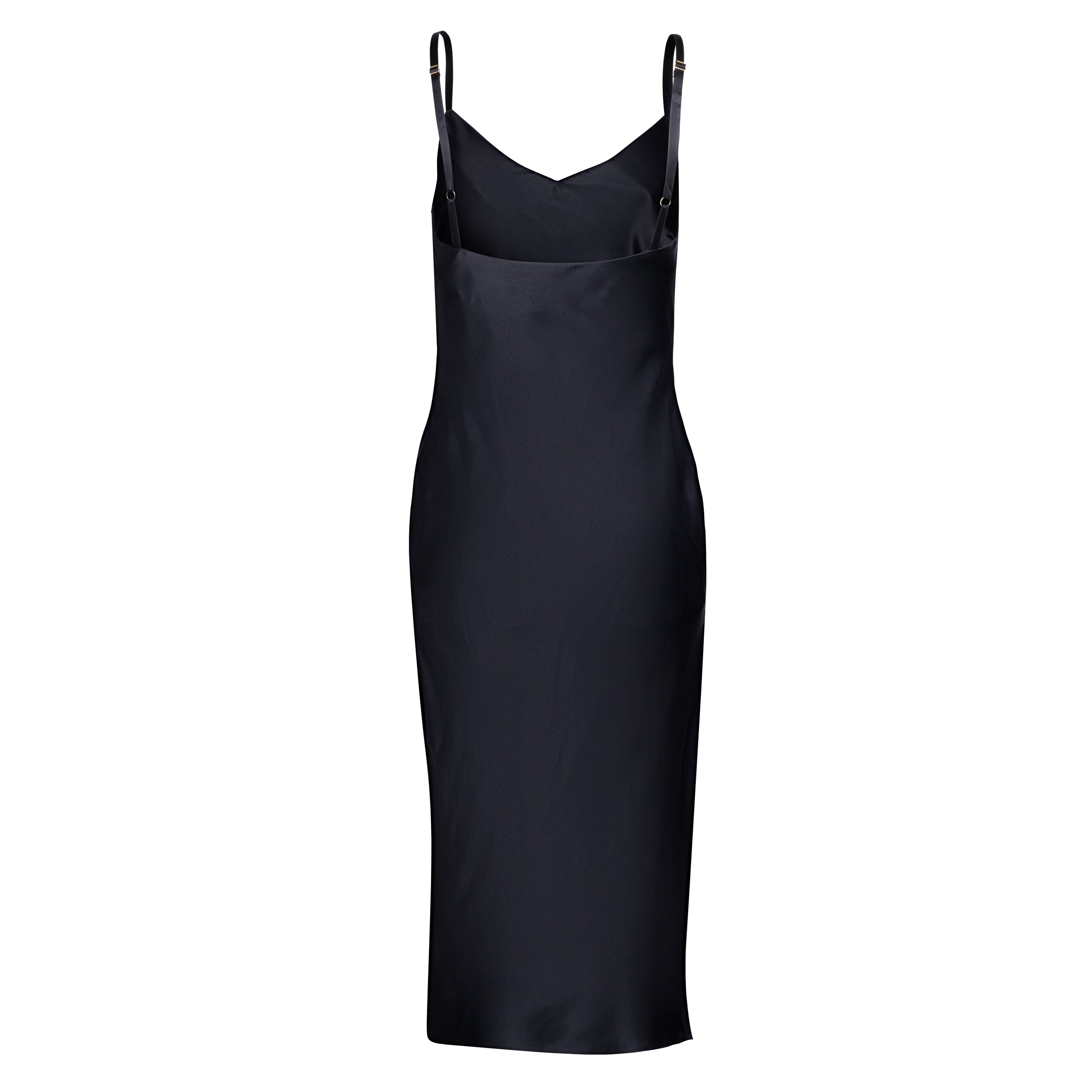made in the softest washed silk charmeuse,the silk chemise (gown) is lined for added comfort  wear barefoot, with a soft fuzzy slipper for a night in, or a strappy heel for a night on the town  v-neck neckline adjustable shoulder straps side slits slim, sensual fit midi length  shell - washed 100% silk charmeuse lining - 100% polyester charmeuse  designed in new york city, new york made in new york city, new york  size details - available in 0/2-20/22 models are wearing a size 4/6 and 12/14
