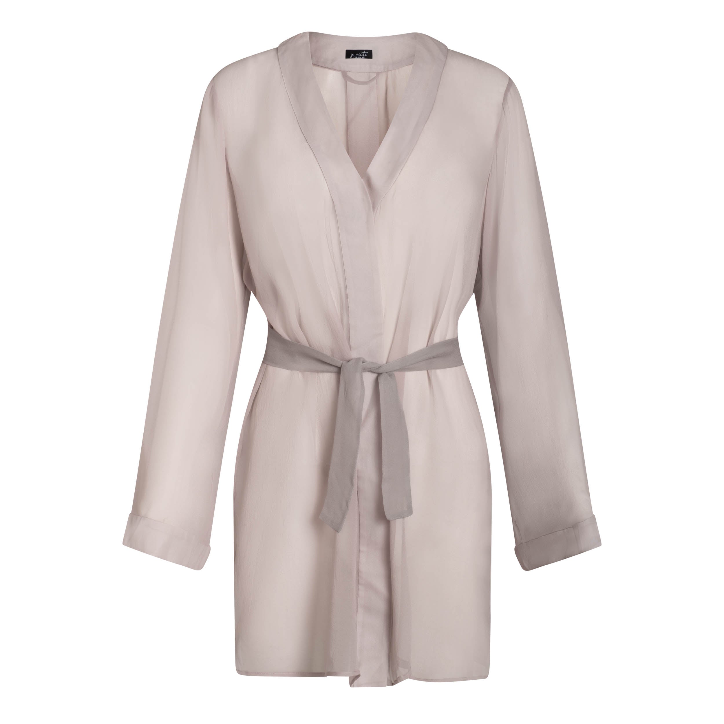 donna silk chiffon shirt dress in blush blush / 4/6