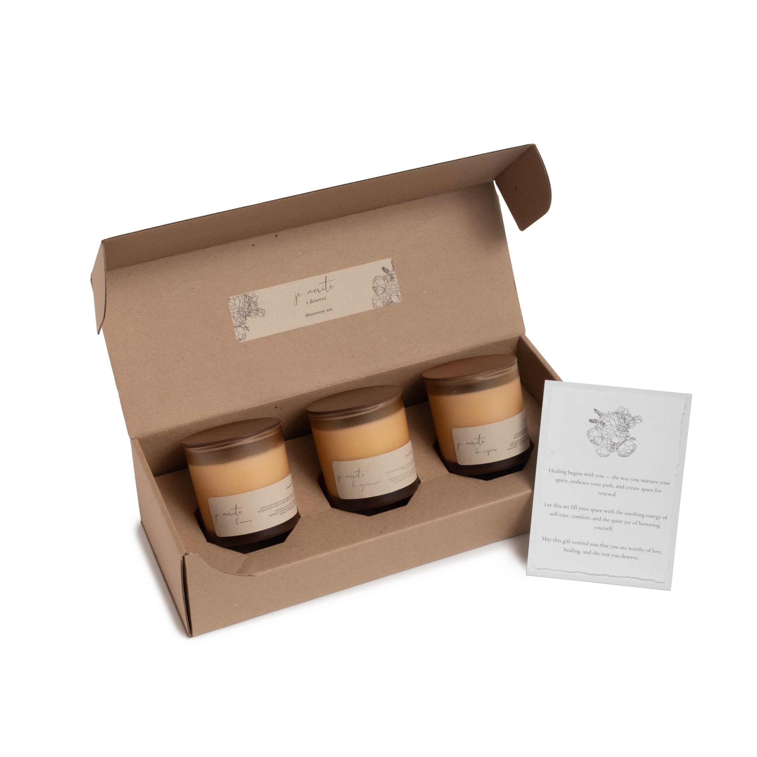 JE MÉRITE AROMATHERAPY DISCOVERY TRIOS - 8 OZ