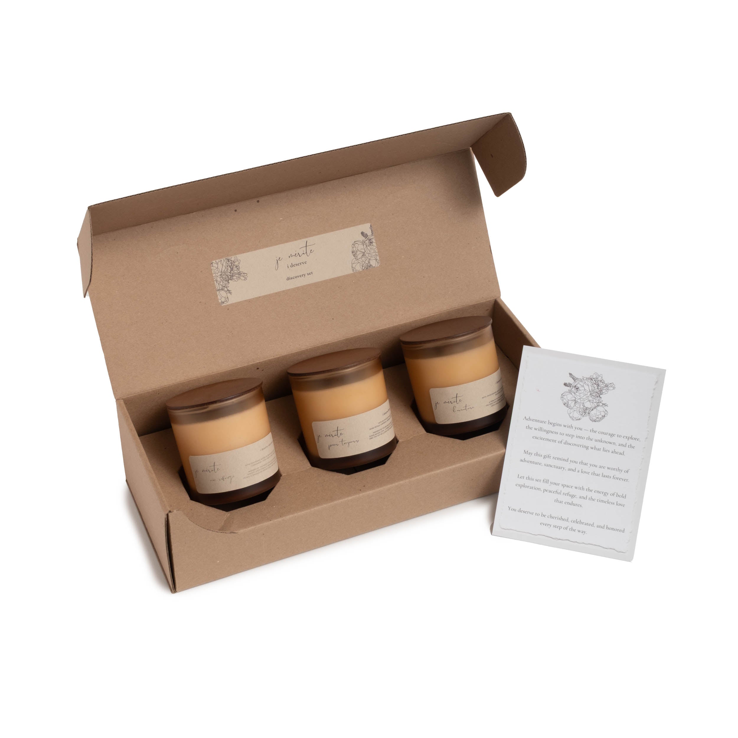 JE MÉRITE AROMATHERAPY DISCOVERY TRIOS - 8 OZ