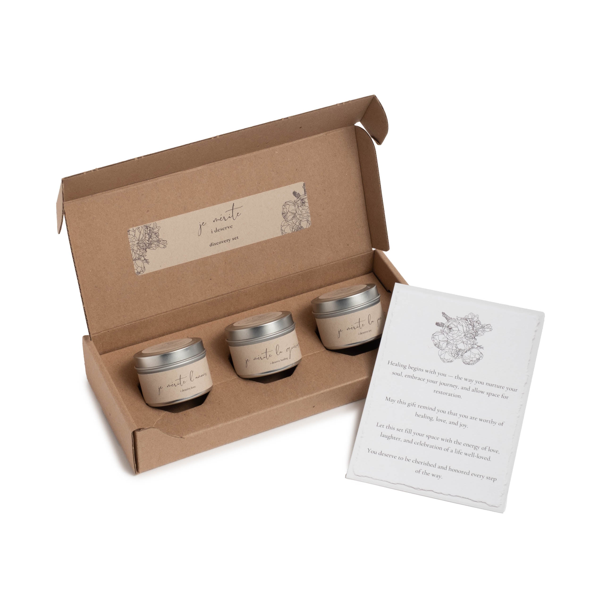 JE MÉRITE AROMATHERAPY DISCOVERY TRIOS - 2 OZ