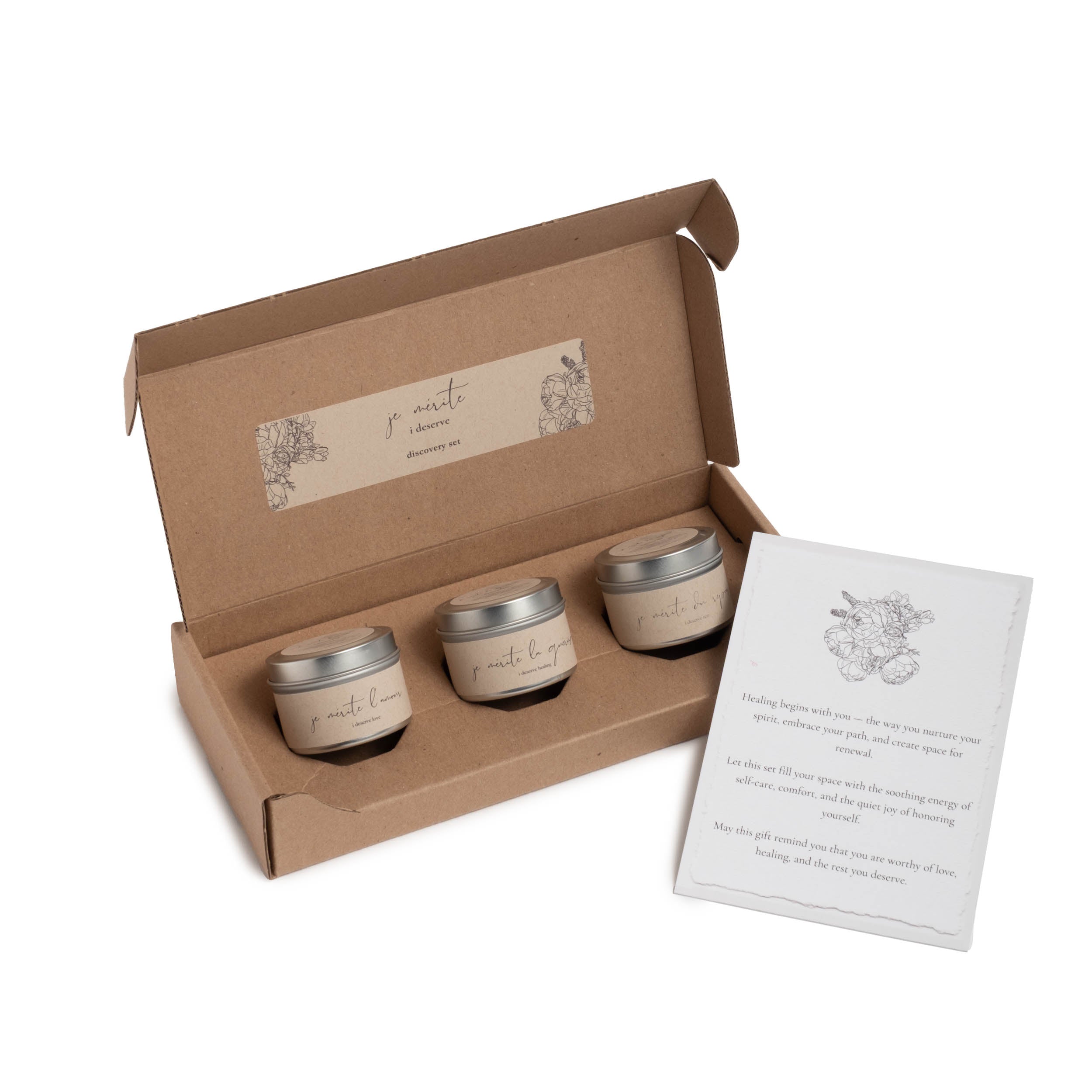 JE MÉRITE AROMATHERAPY DISCOVERY TRIOS - 2 OZ