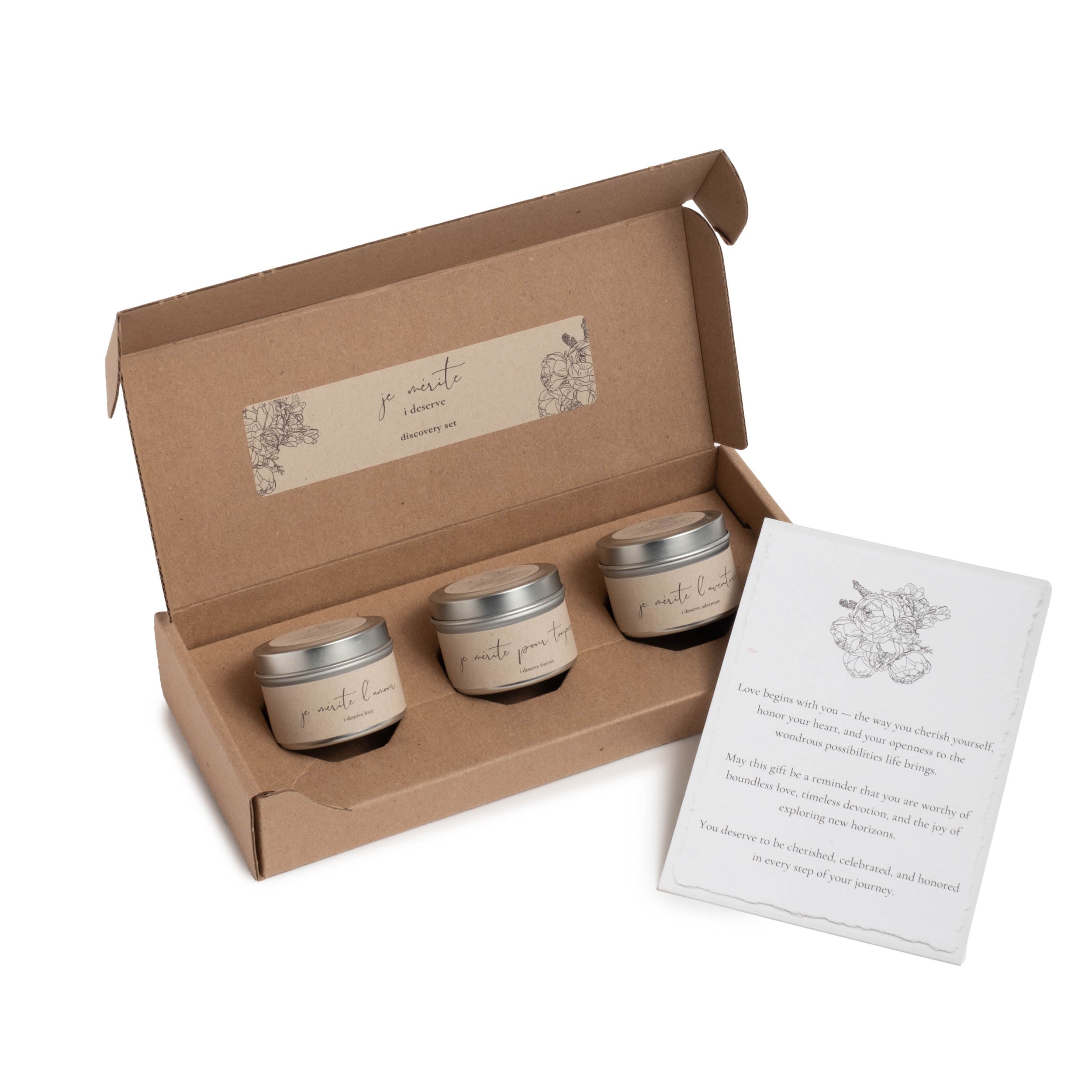 JE MÉRITE AROMATHERAPY DISCOVERY TRIOS - 2 OZ