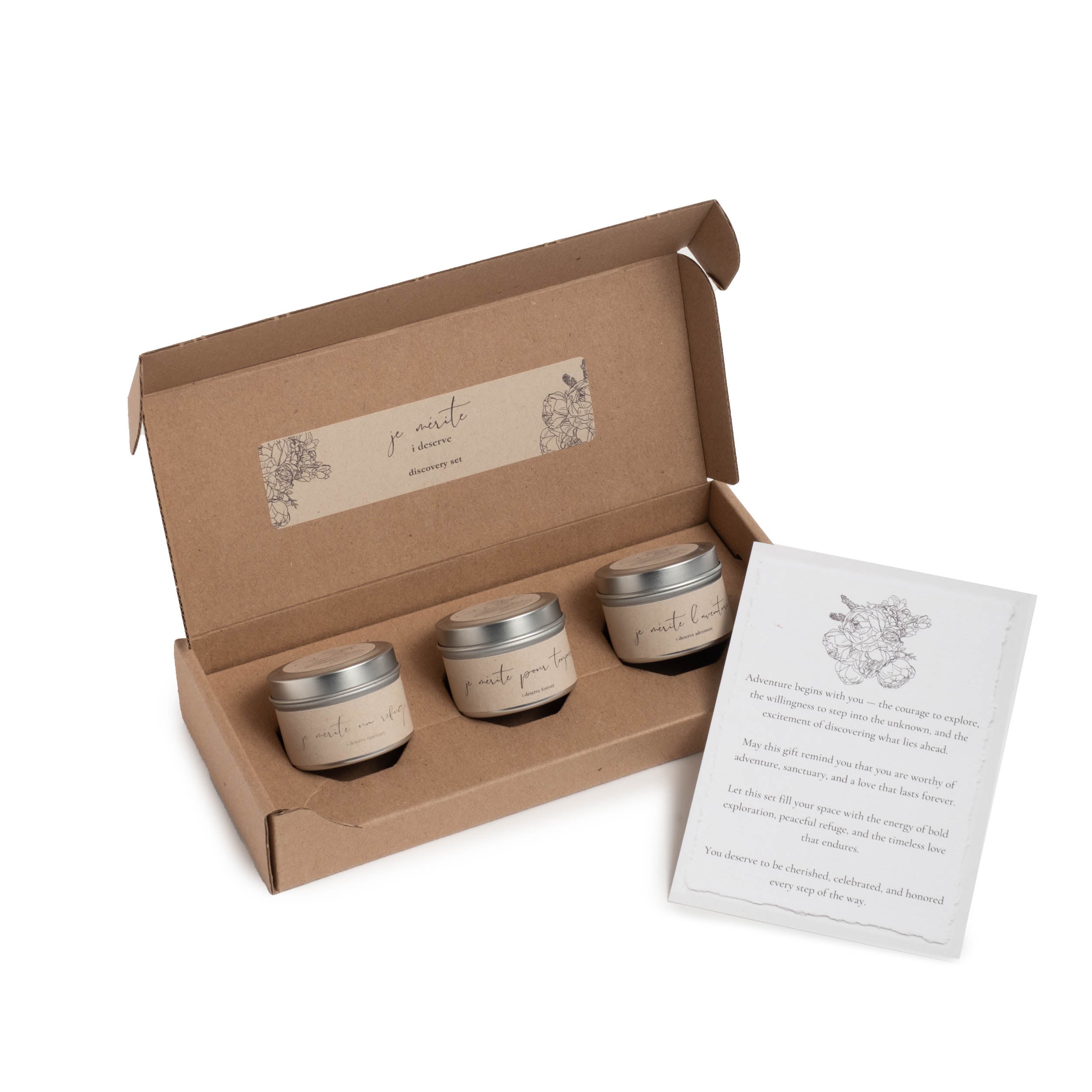 JE MÉRITE AROMATHERAPY DISCOVERY TRIOS - 2 OZ