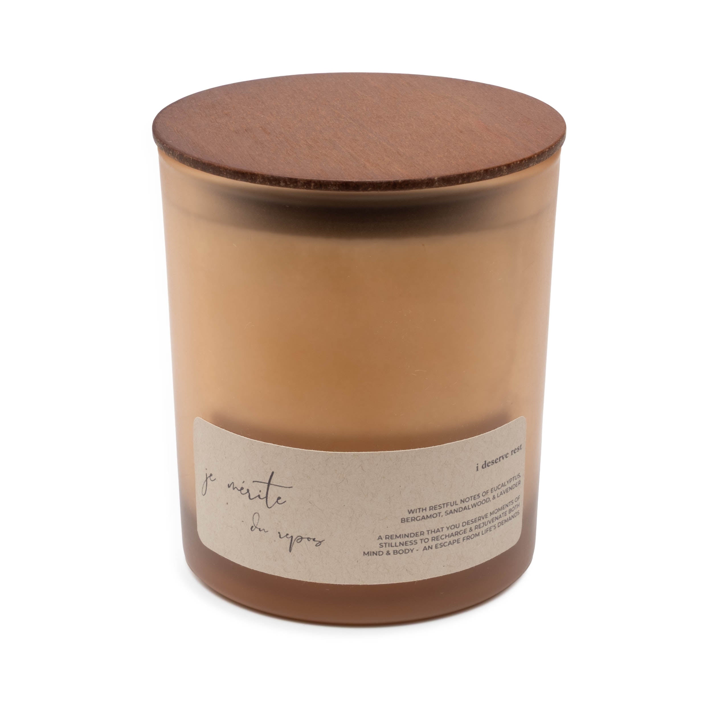 i deserve rest - eucalyptus & bergamot candle