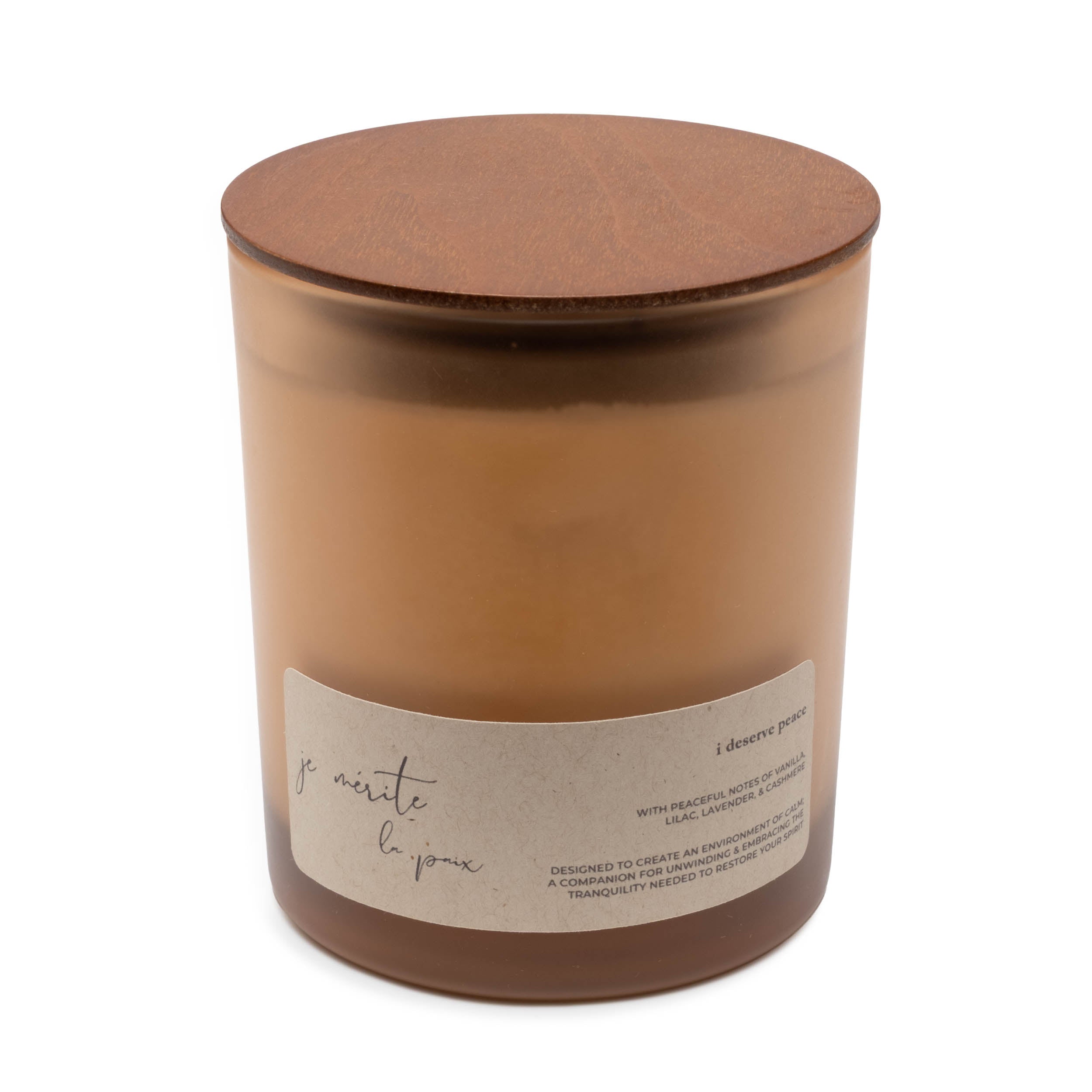 i deserve peace - vanilla & lavender candle