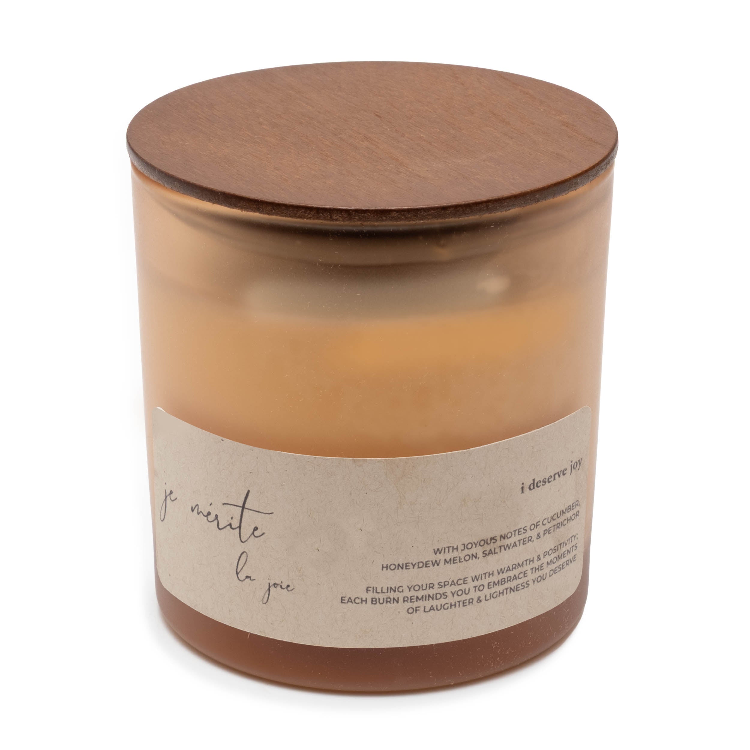 i deserve joy - honeydew melon & petrichor candle