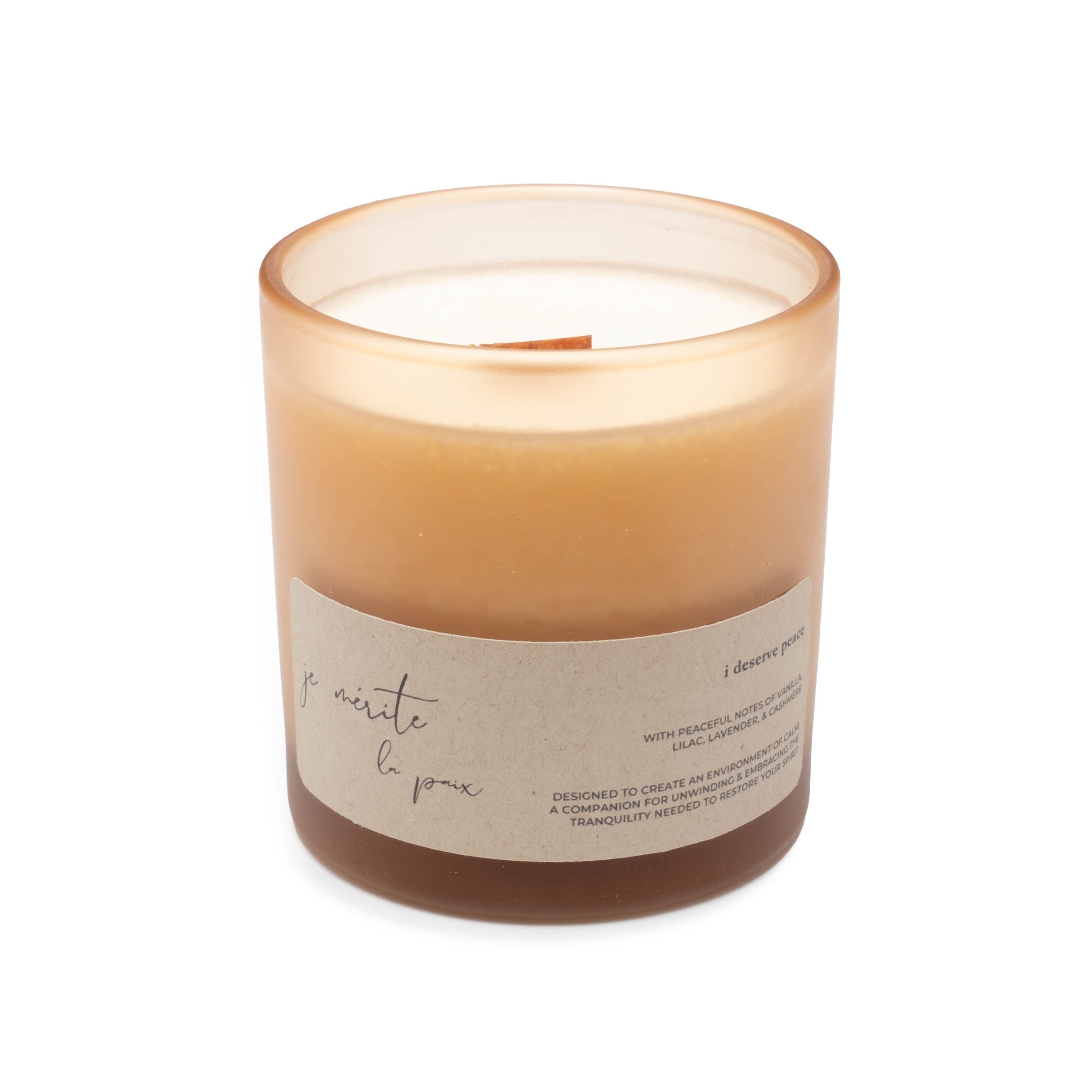 i deserve peace - vanilla & lavender candle