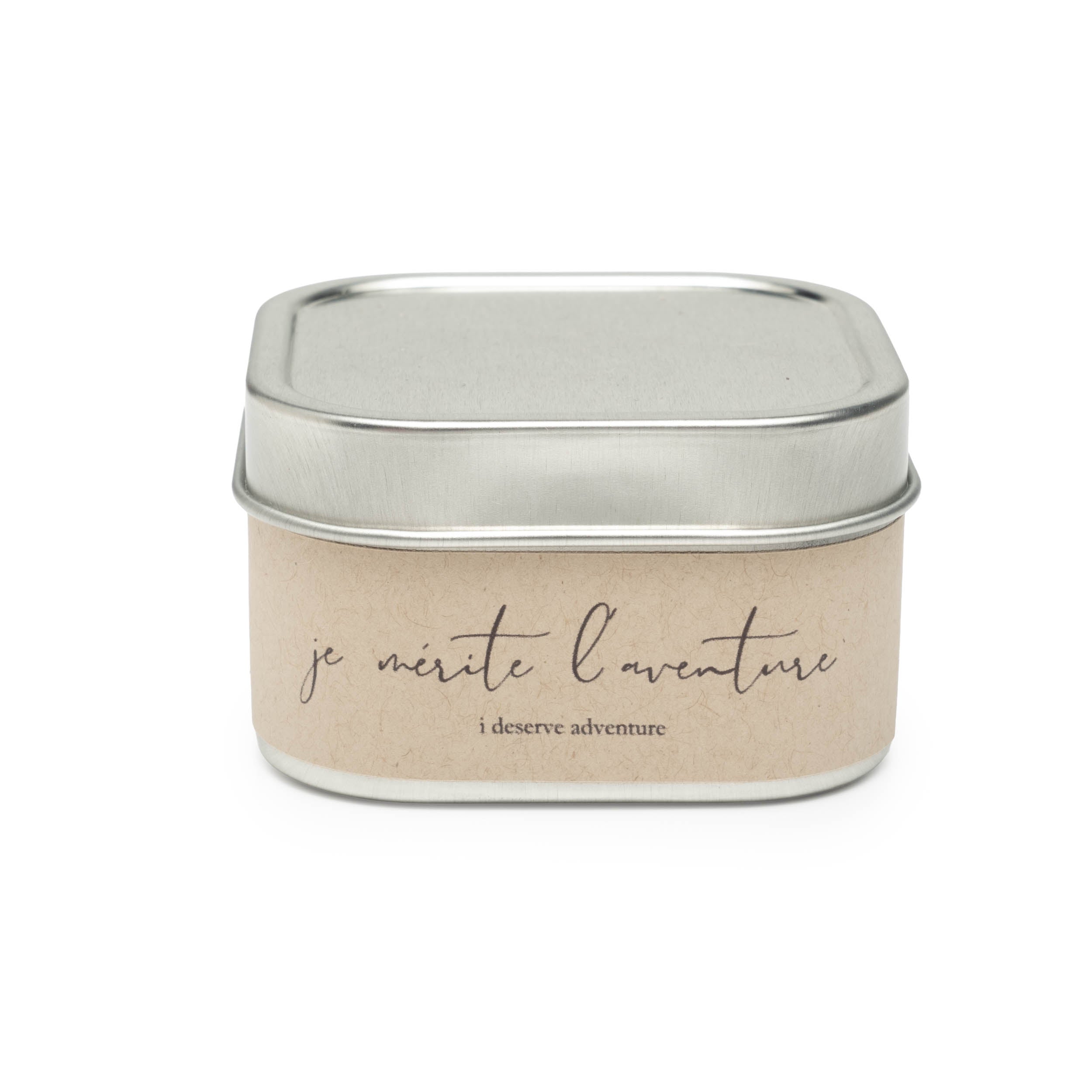 i deserve adventure -  basil & rose candle