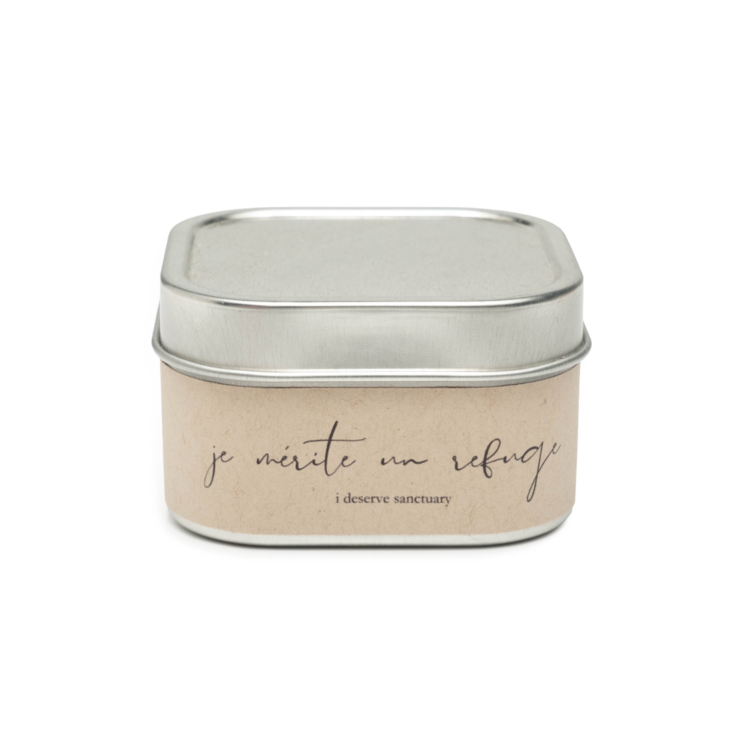 i deserve sanctuary - black cardamom & leather candle
