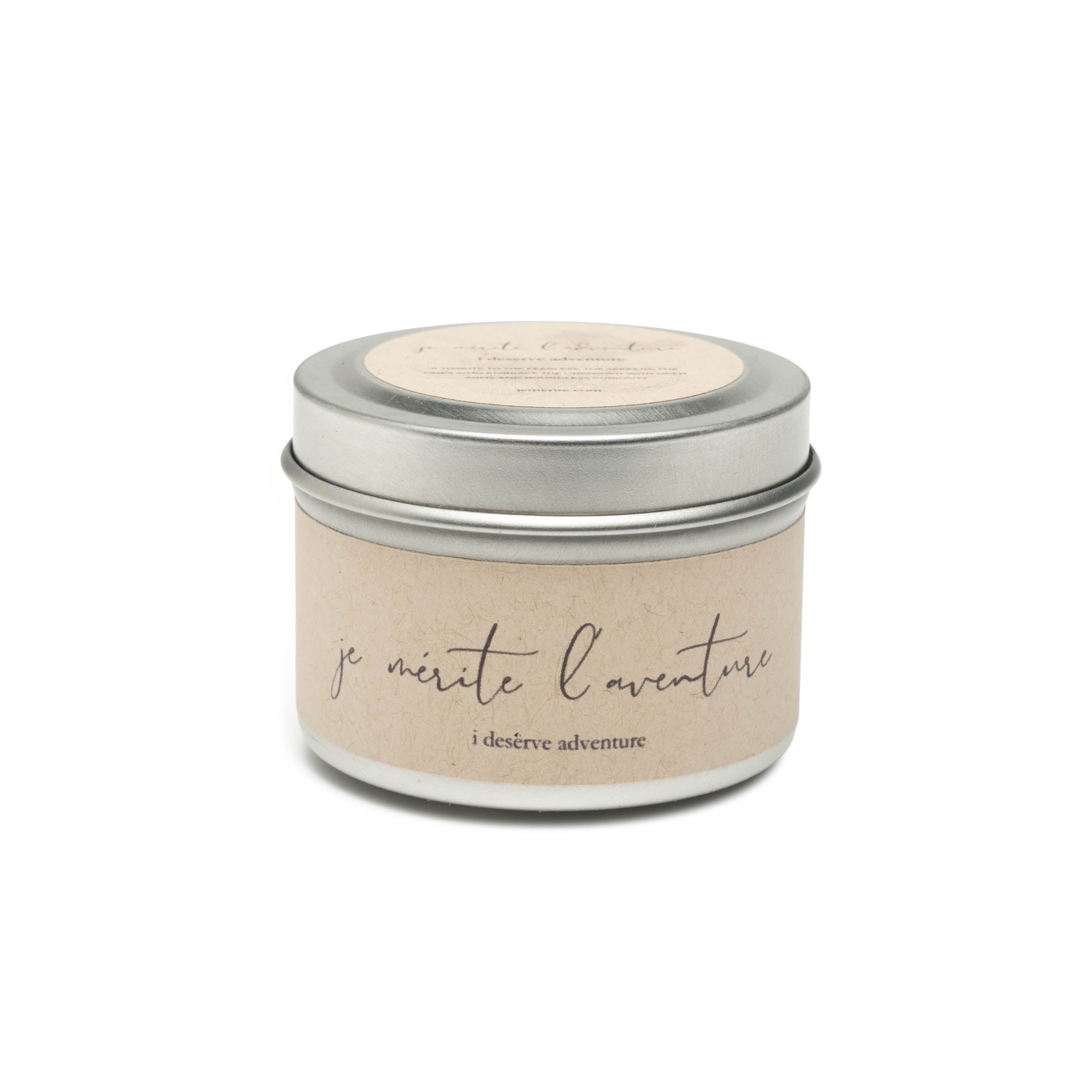 i deserve adventure -  basil & rose candle