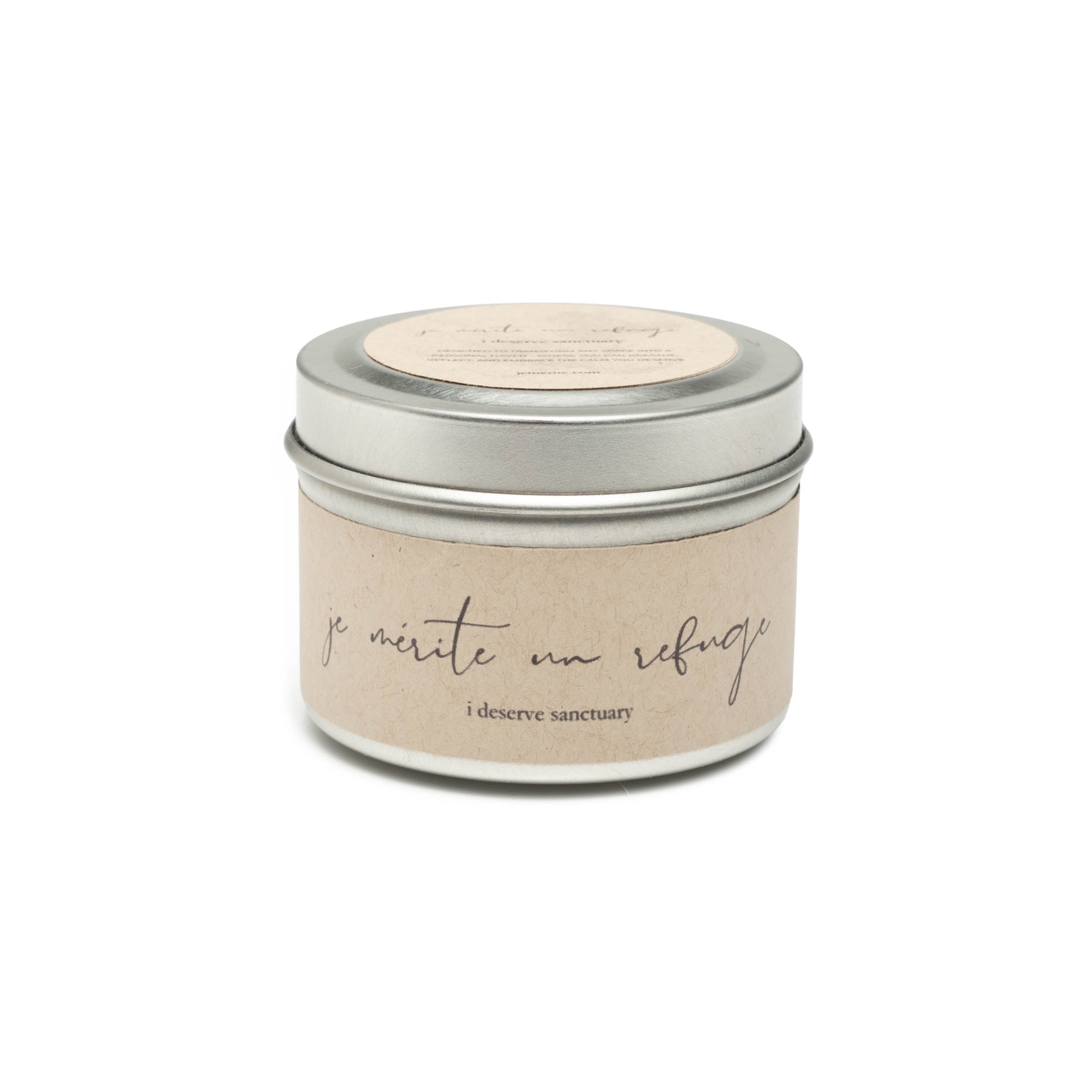 i deserve sanctuary - black cardamom & leather candle