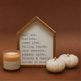 i deserve comfort candle - pumpkin spice, cinnamon, & buttercream