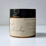 Jar of 'hijabiscus whipped body butter' by 'majo naturals' on a white background